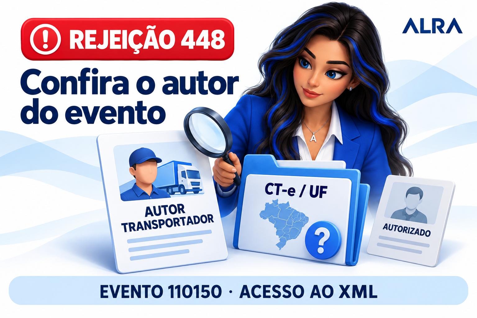 Capa ilustrada da ALRA: Rejeição 448: confira a habilitação do transportador que assina o evento.