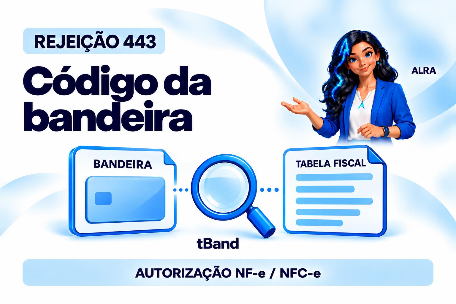 Capa ilustrada da ALRA: Rejeição 443: confira o código da bandeira do cartão.