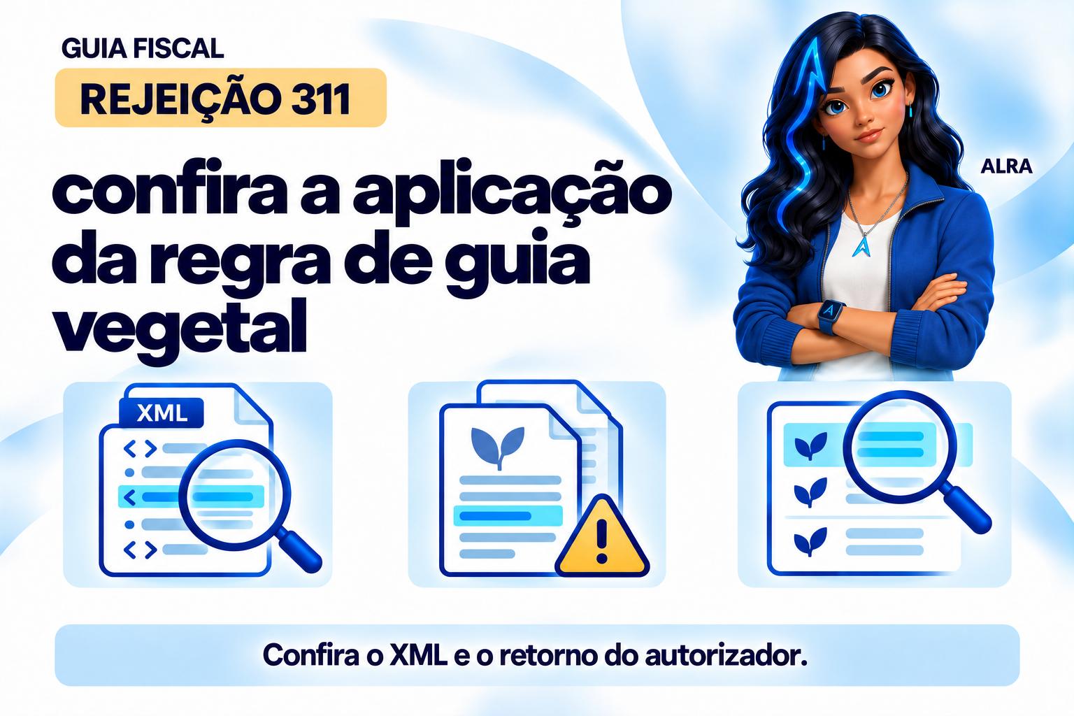 Capa ilustrada da ALRA: Rejeição 311: confira a aplicação da regra de guia vegetal.