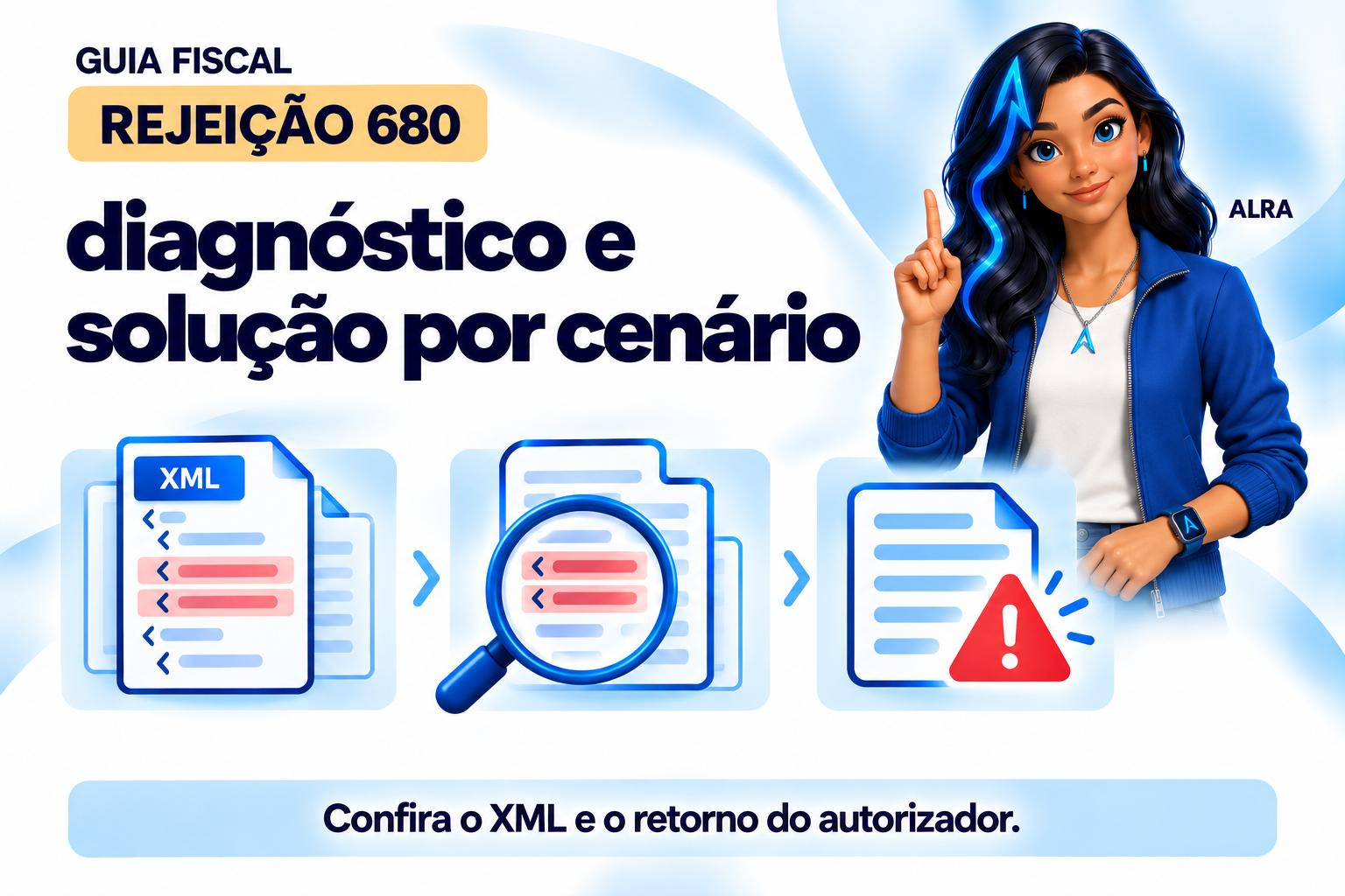 Capa ilustrada da ALRA: Código 680: diagnóstico e solução por cenário.