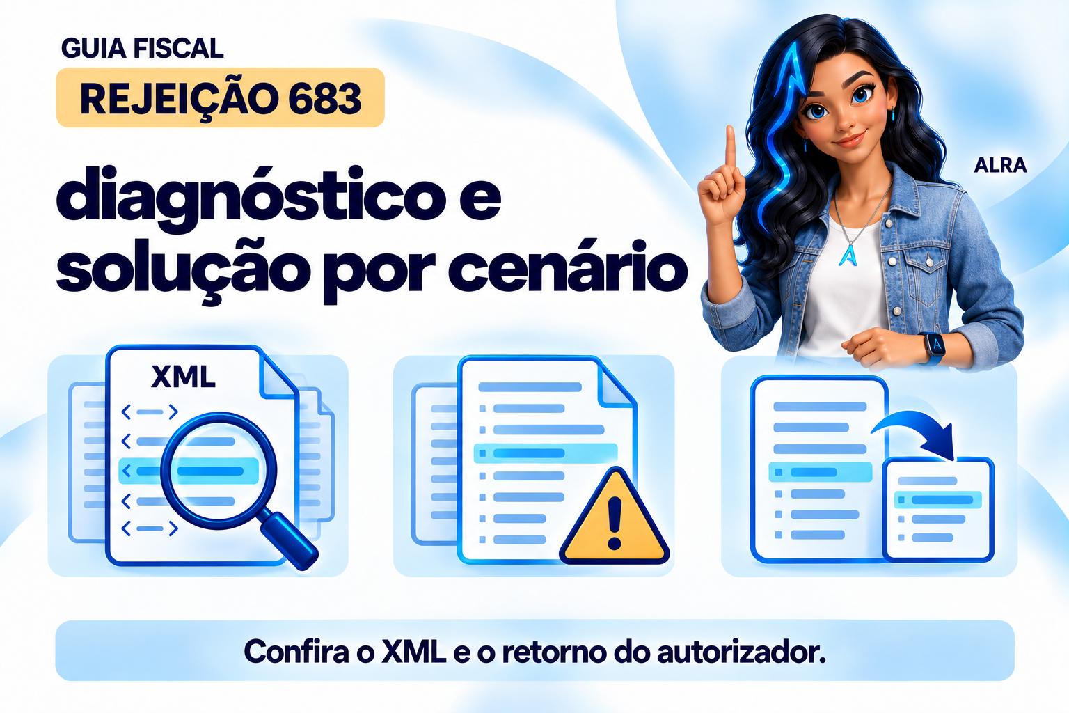 Capa ilustrada da ALRA: Código 683: diagnóstico e solução por cenário.