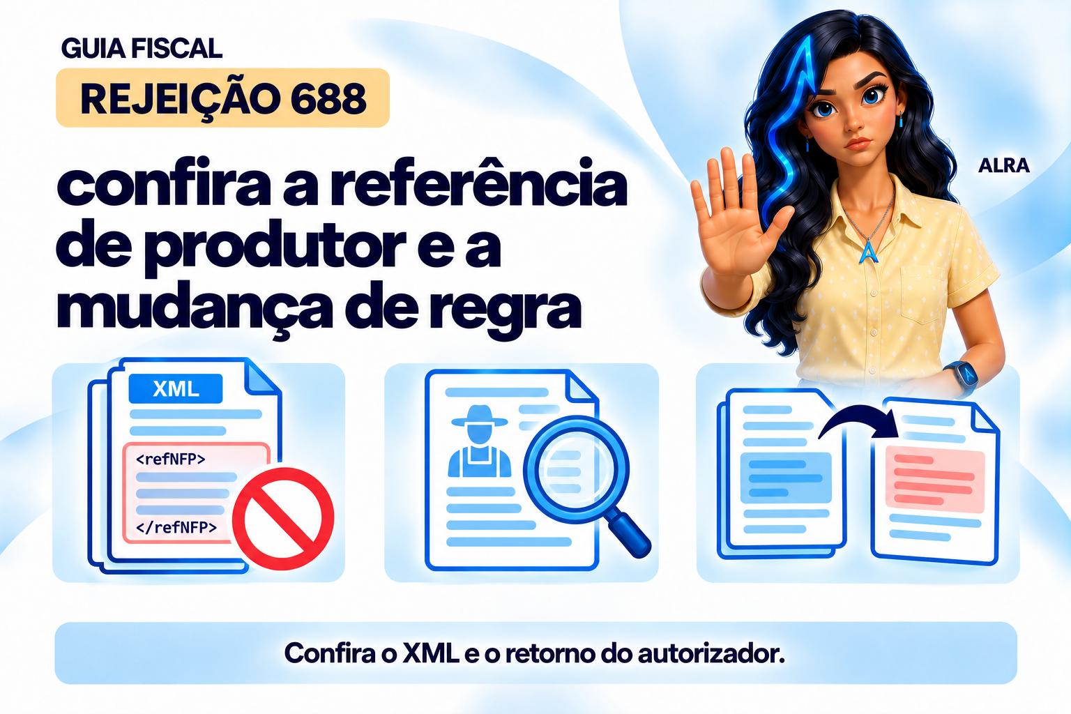 Capa ilustrada da ALRA: Rejeição 688: confira a referência de produtor e a mudança de regra.