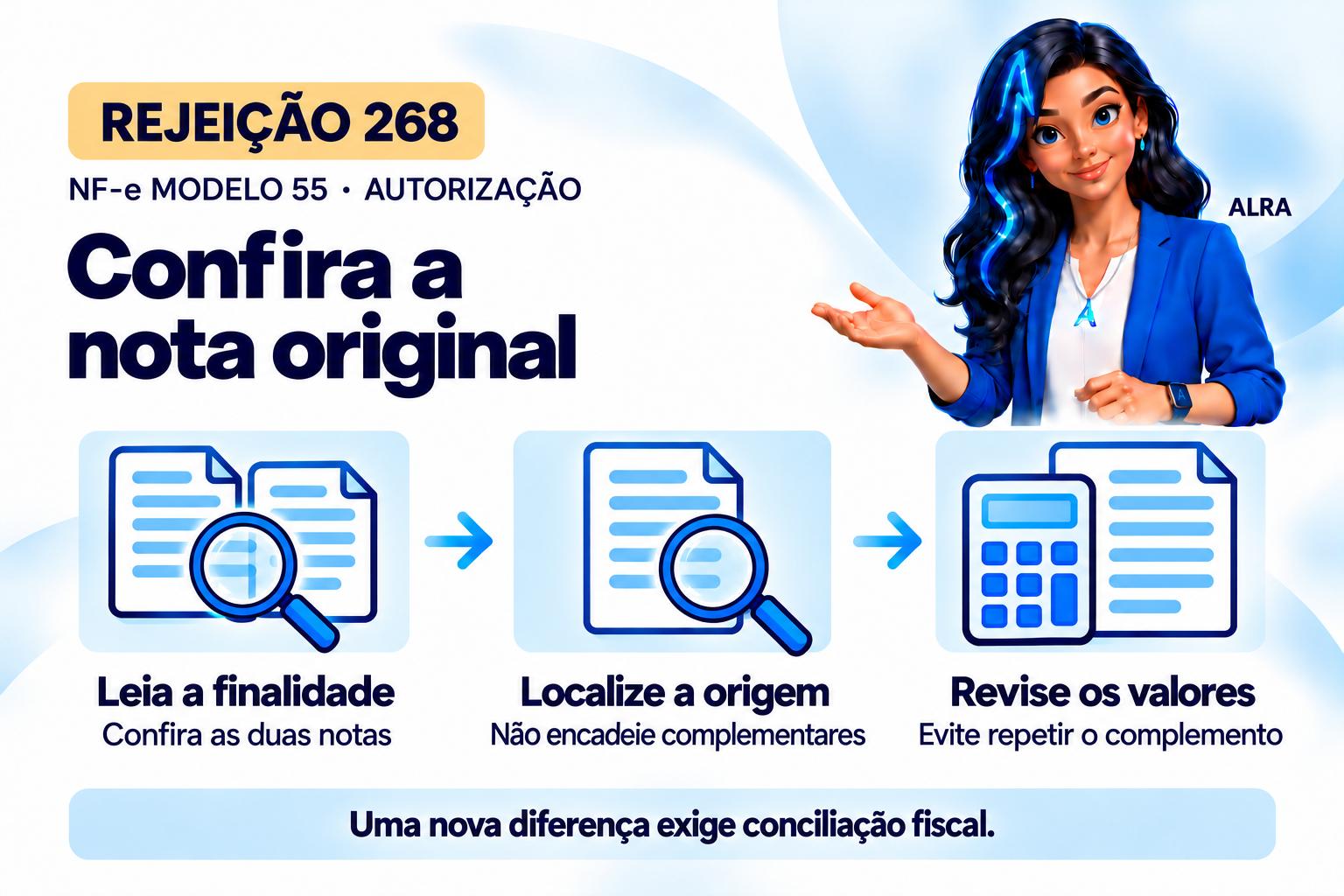 Capa ilustrada da ALRA: Rejeição 268: complementar que referencia outra complementar.