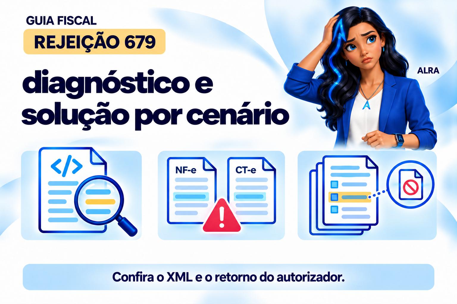 Capa ilustrada da ALRA: Código 679: diagnóstico e solução por cenário.